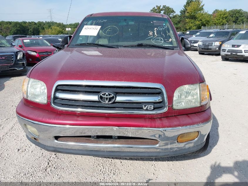 2002 Toyota Tundra Ltd V8 VIN: 5TBBT48142S285508 Lot: 42547324
