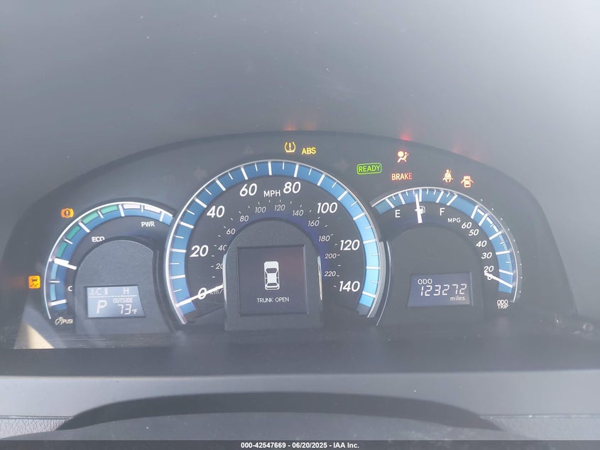 2012 TOYOTA CAMRY HYBRID VIN: 4T1BD1FKXCU005100