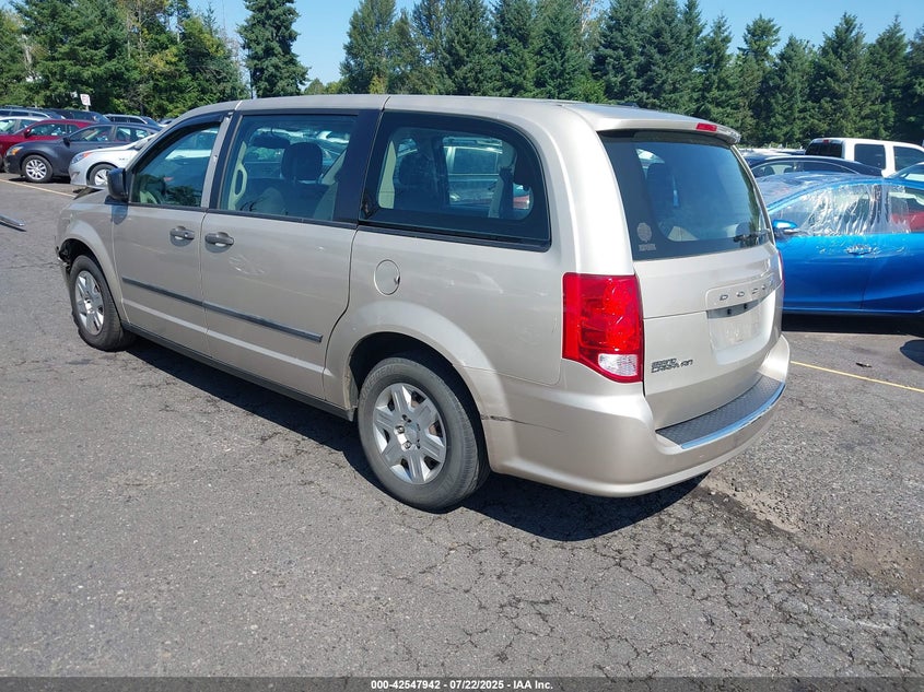 Vin: 2c4rdgbg2dr507962, lot: 43040791, dodge grand caravan american value pkg 20133