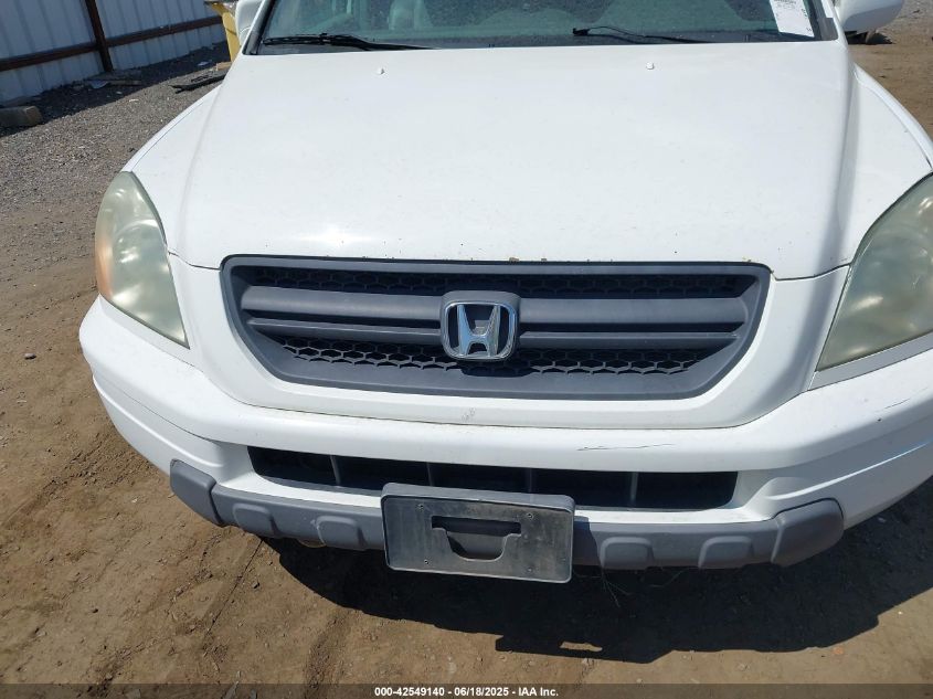 2005 Honda Pilot Ex-L VIN: 5FNYF18665B002893 Lot: 42549140