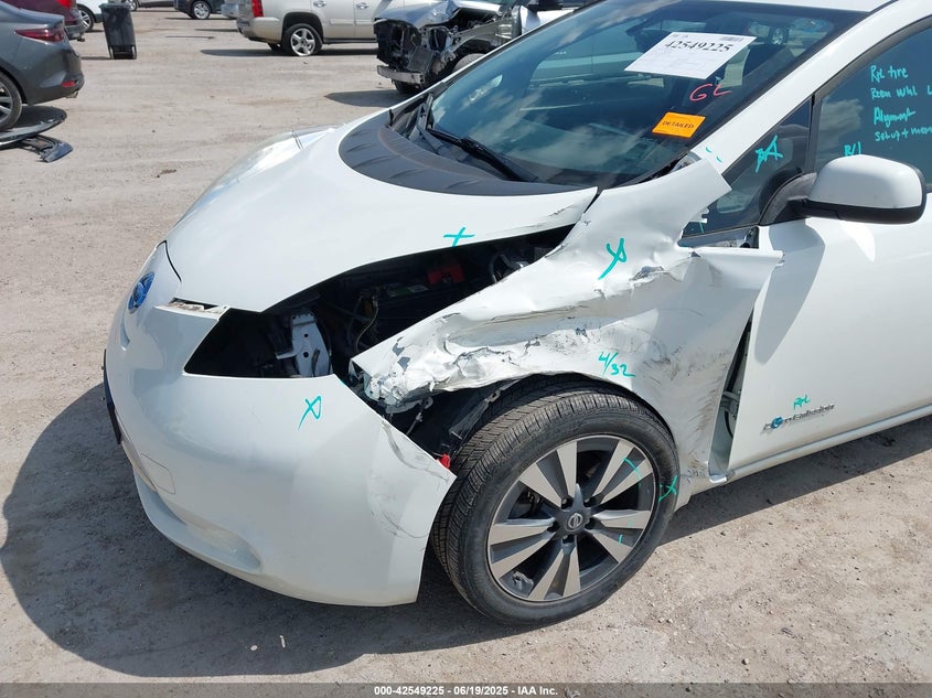 2016 NISSAN LEAF VIN: 1N4BZ0CPXGC306709