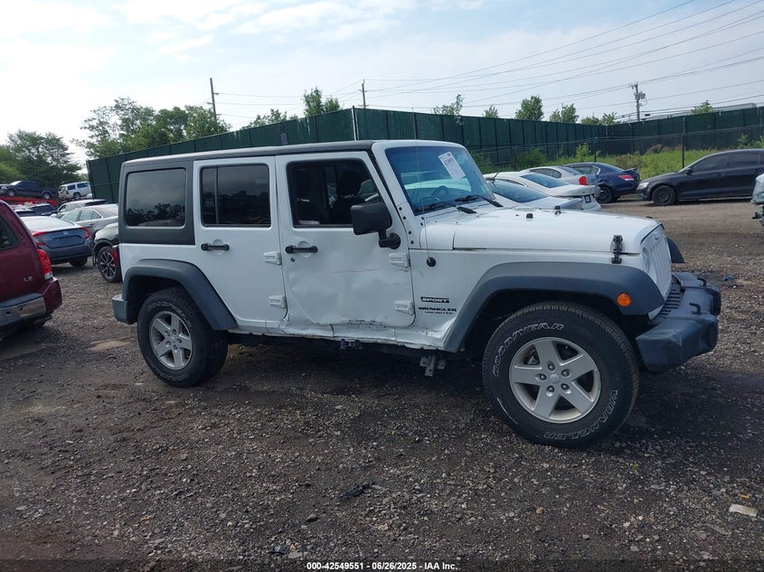 2016 JEEP WRANGLER UNLIMITED SPORT - 1C4HJWDG7GL166003