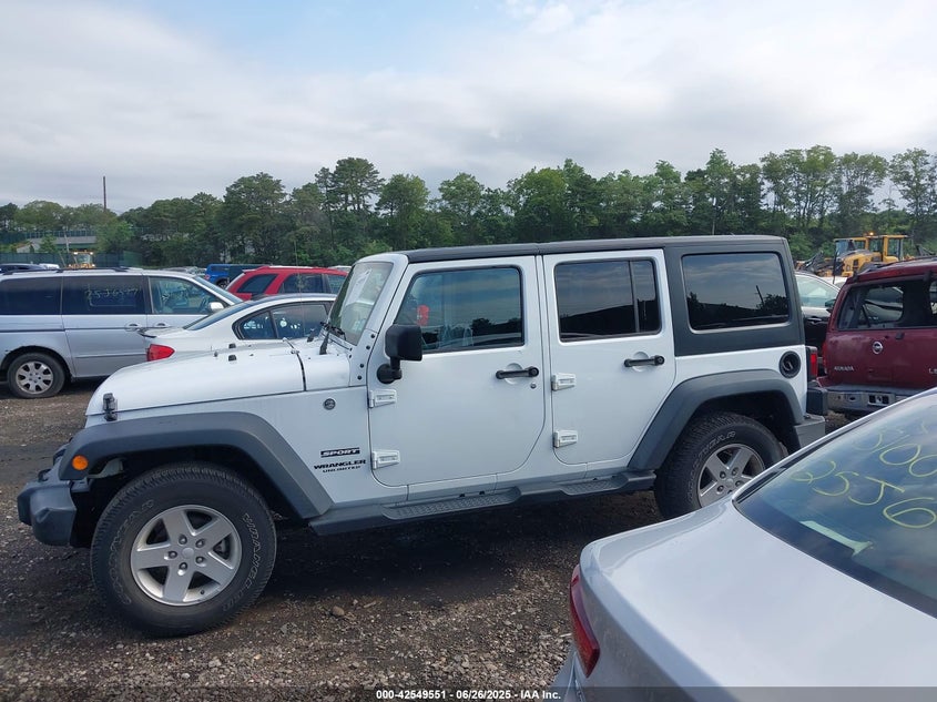 2016 JEEP WRANGLER UNLIMITED SPORT - 1C4HJWDG7GL166003