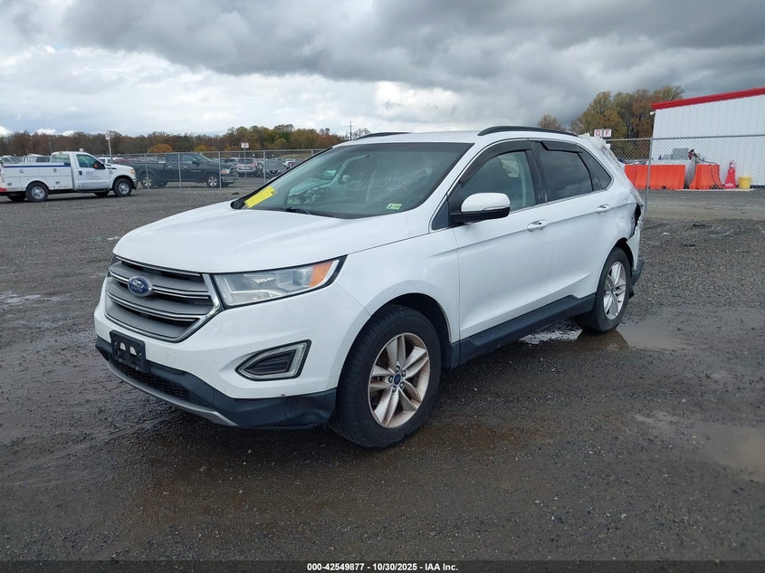 Vin: 2fmtk4j88fbc36529, lot: 43042726, ford edge sel 20152