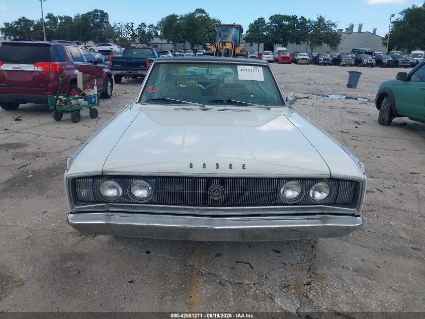 1967 Dodge Charger VIN: XP29H72222615 Lot: 42551271