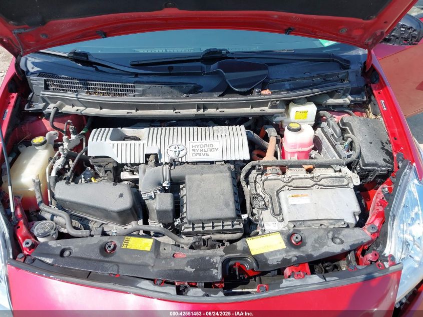 2012 Toyota Prius Two VIN: JTDKN3DU6C1528505 Lot: 42551453