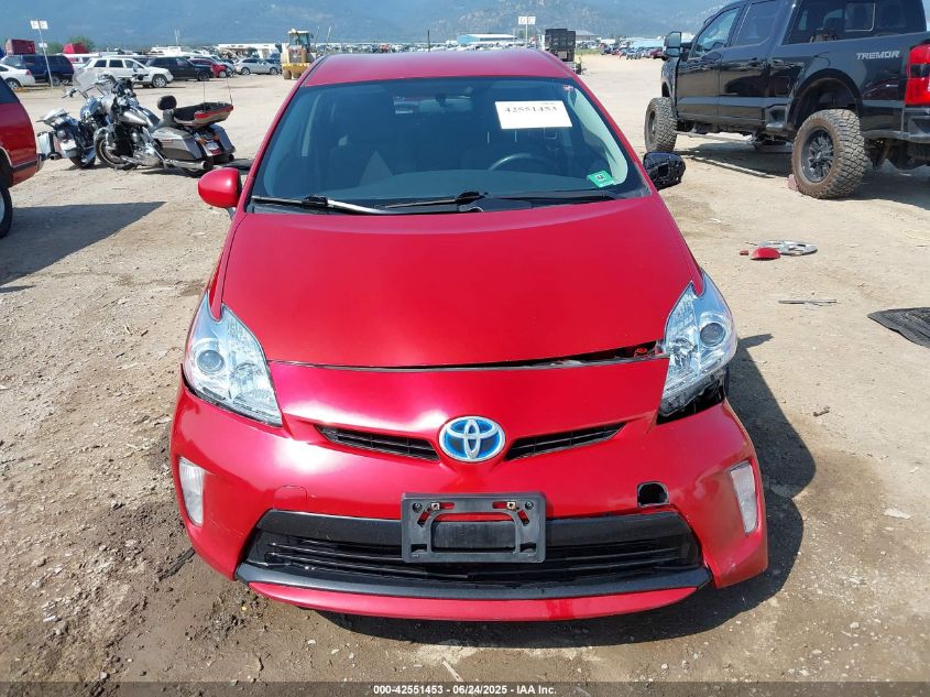 2012 Toyota Prius Two VIN: JTDKN3DU6C1528505 Lot: 42551453