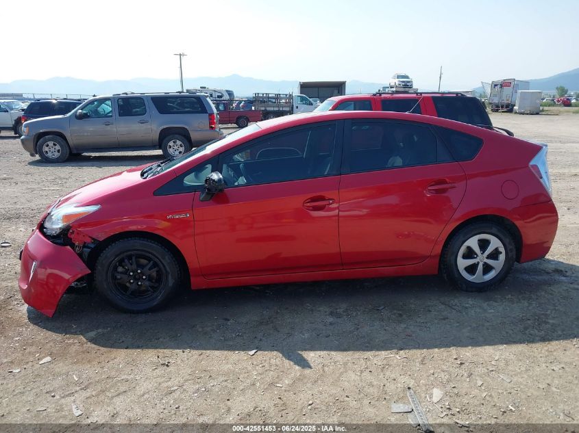 2012 Toyota Prius Two VIN: JTDKN3DU6C1528505 Lot: 42551453