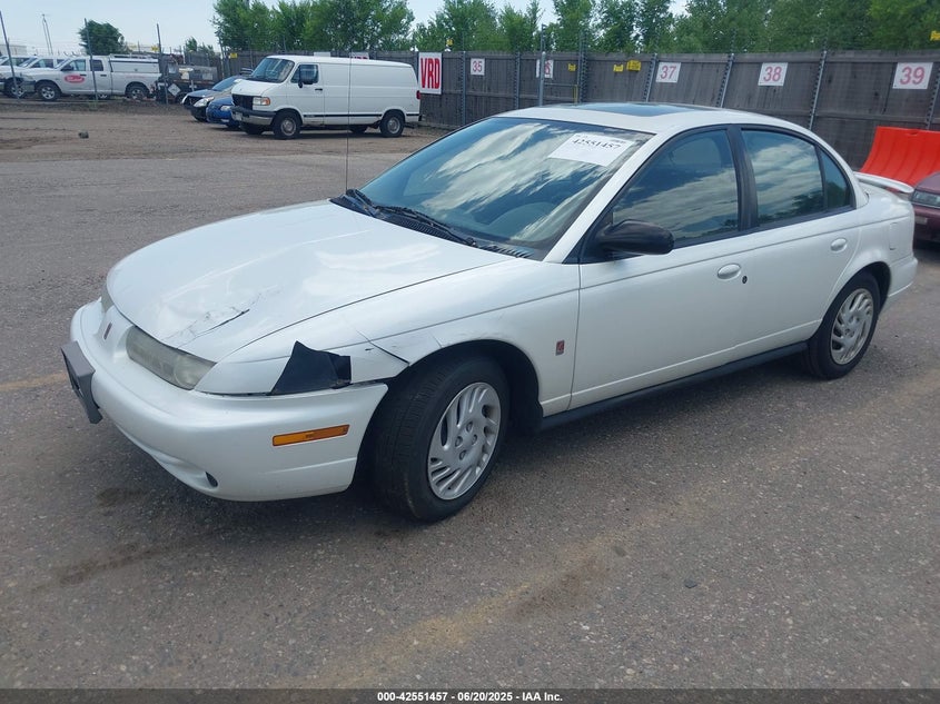1998 Saturn Sl2 white sedan gasoline 1G8ZK527XWZ291680 photo #3