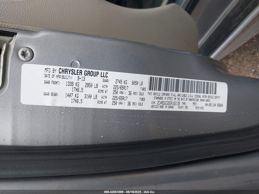 2014 DODGE GRAND CARAVAN SXT - 2C4RDGCG5ER162135