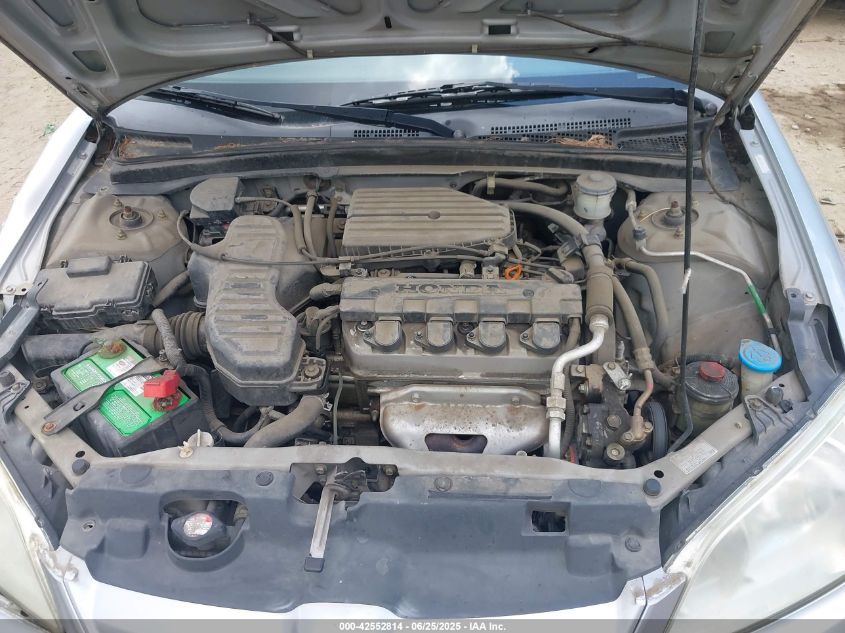 2005 Honda Civic Lx VIN: 2HGES16595H618169 Lot: 42552814