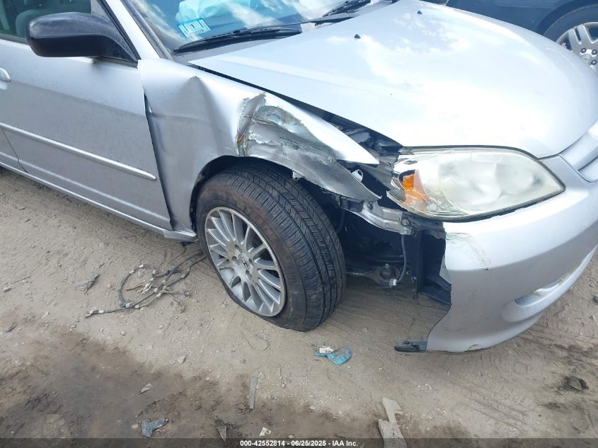 2005 Honda Civic Lx VIN: 2HGES16595H618169 Lot: 42552814