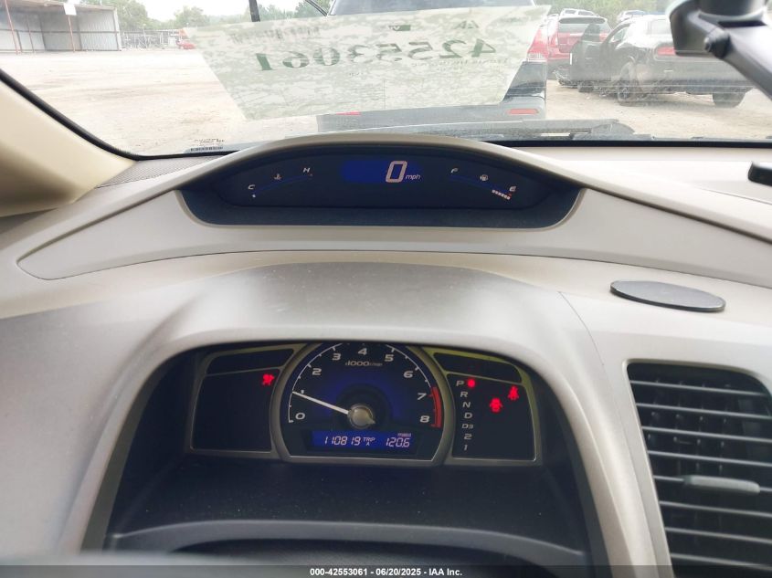 2007 Honda Civic Lx VIN: 2HGFA16507H507858 Lot: 42553061