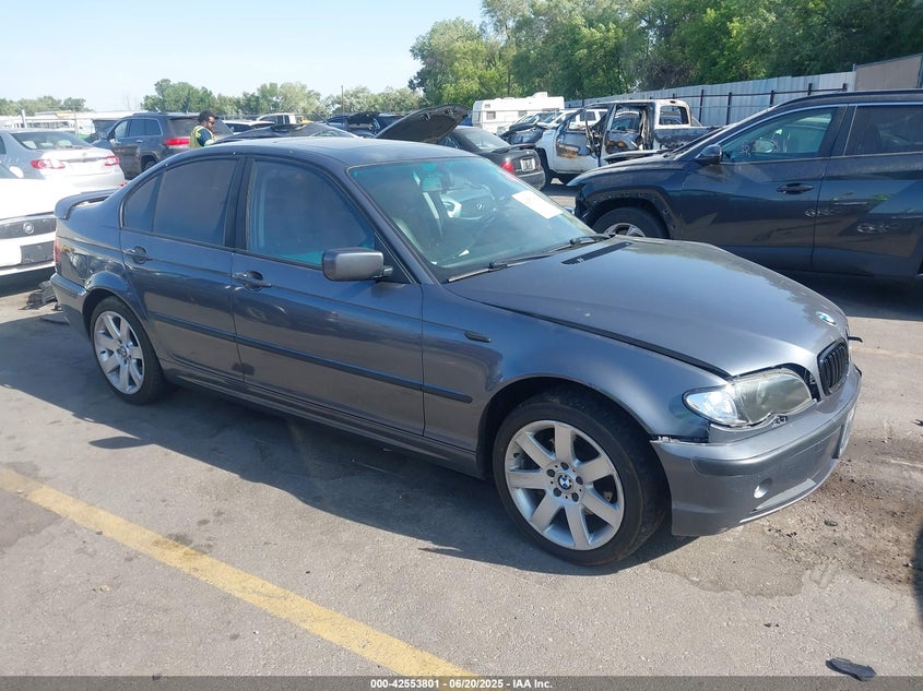 2002 BMW 325I grey sedan gasoline WBAEV33492KL70889 photo #1