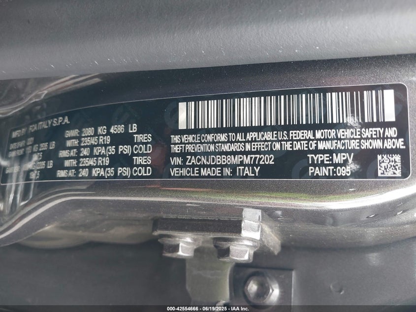 2021 JEEP RENEGADE 80TH ANNIVERSARY 4X4 - ZACNJDBB8MPM77202