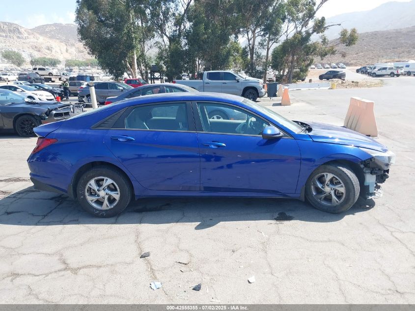 2022 Hyundai Elantra Se VIN: 5NPLL4AGXNH072602 Lot: 42555355