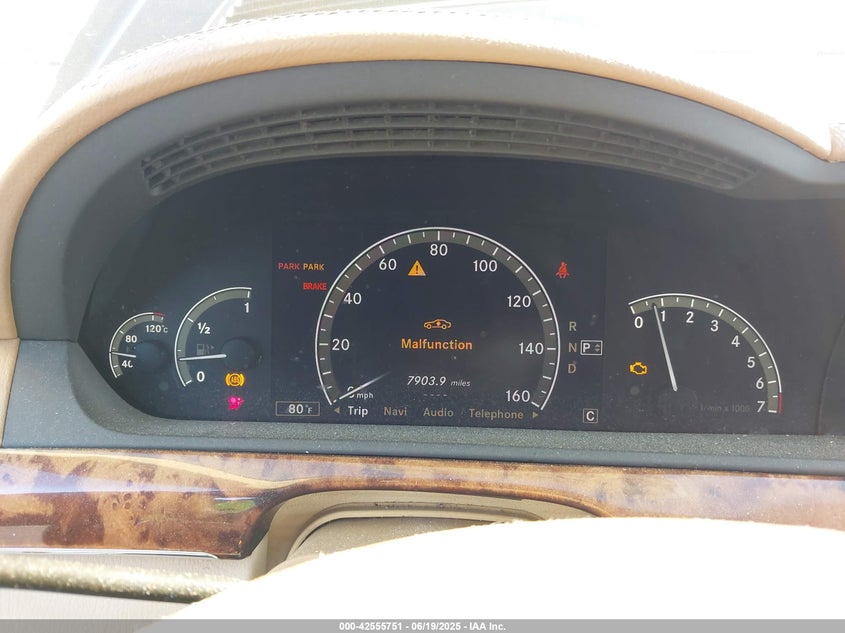 2007 MERCEDES-BENZ S 550 VIN: WDDNG71X97A025706