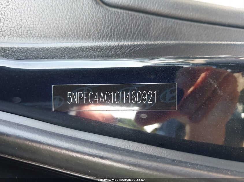 5NPEC4AC1CH460921 2012 HYUNDAI SONATA photo no. 9
