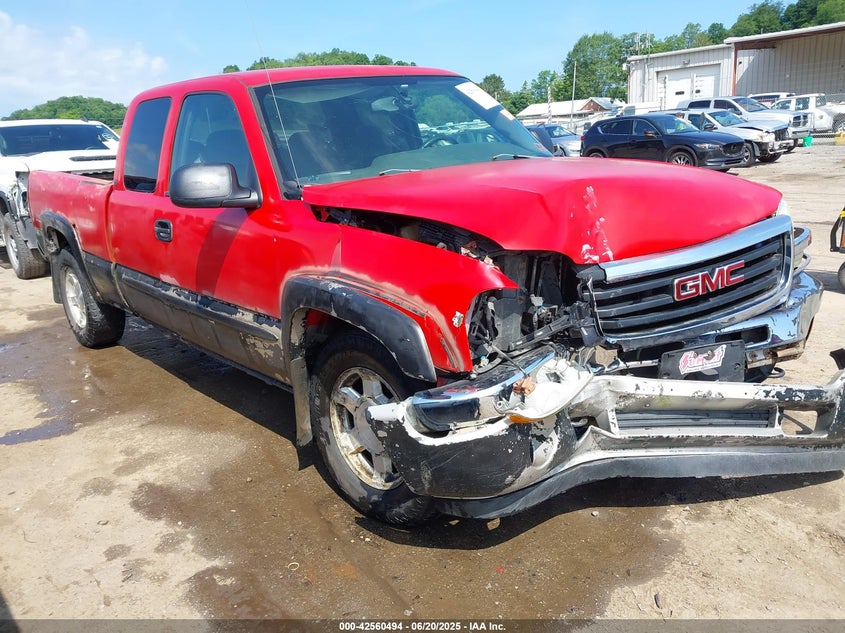 2005 GMC Sierra 1500 Sle red truck gasoline 1GTEK19B05Z217058 photo #1