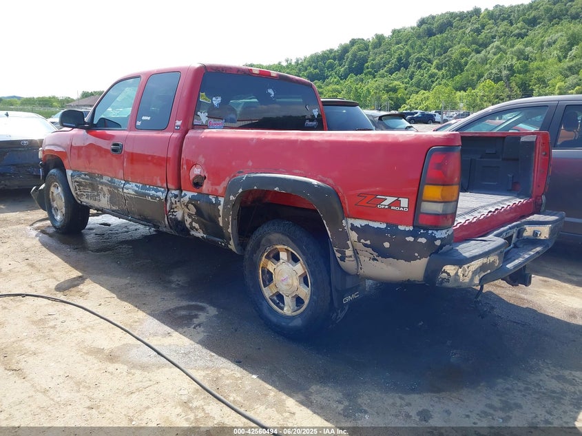 2005 GMC Sierra 1500 Sle red truck gasoline 1GTEK19B05Z217058 photo #4