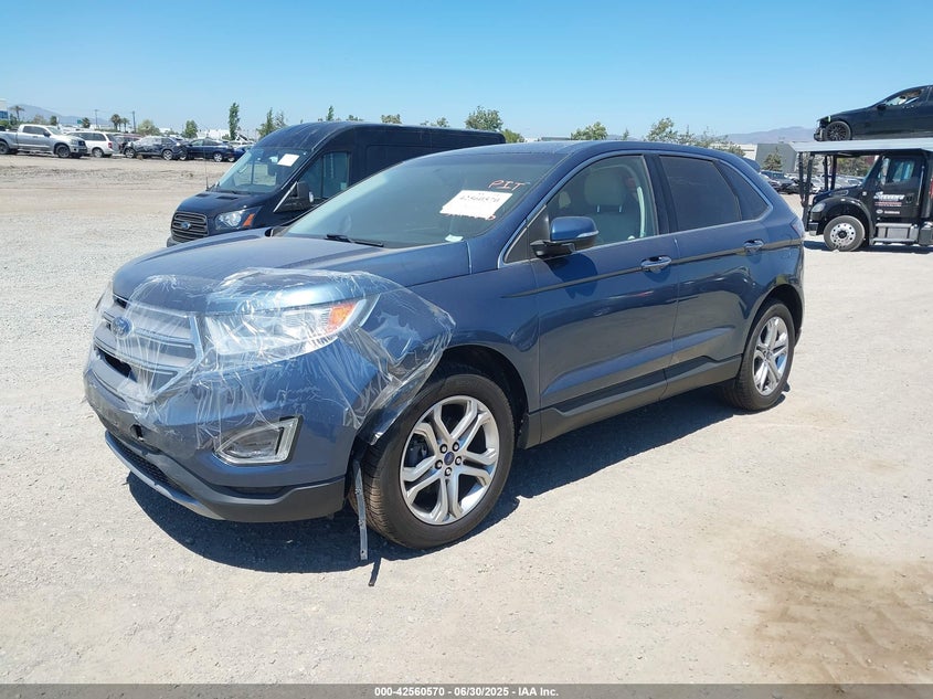 Vin: 2fmpk3k99jbb32854, lot: 43053444, ford edge titanium 20182