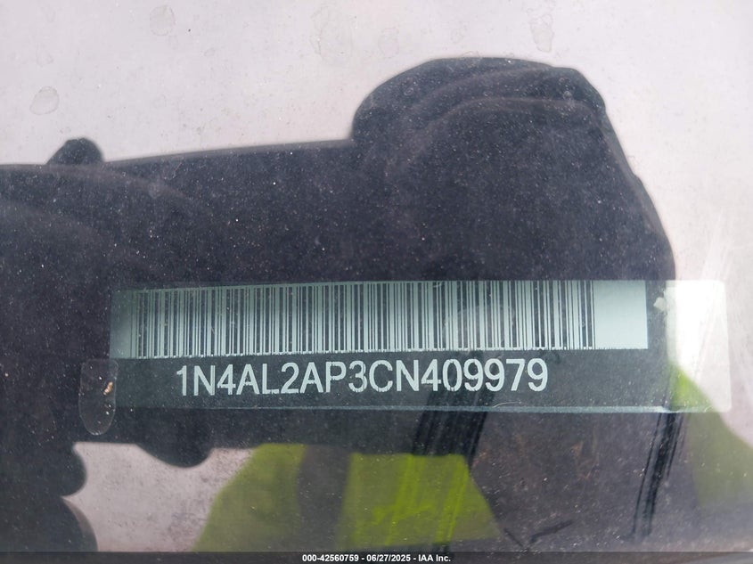 2012 NISSAN ALTIMA VIN: 1N4AL2AP3CN409979