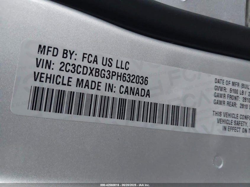 2023 DODGE CHARGER SXT - 2C3CDXBG3PH632036