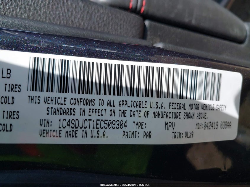 2014 DODGE DURANGO R/T - 1C4SDJCT1EC509304