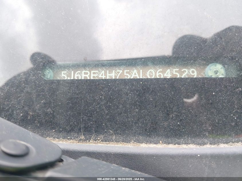 2010 Honda Cr-V Ex-L VIN: 5J6RE4H75AL064529 Lot: 42561345