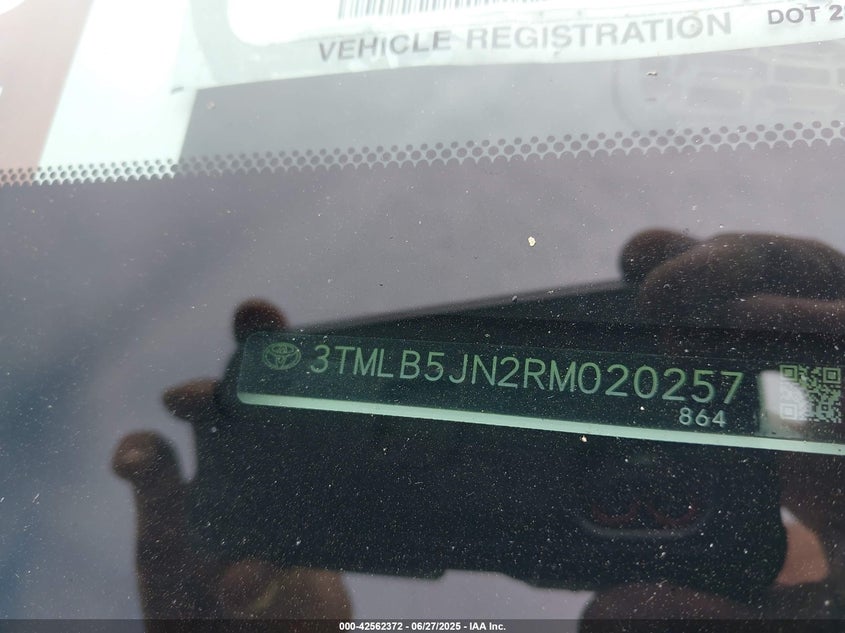VIN 3TMLB5JN2RM020257 2024 TOYOTA TACOMA SR5 4WD