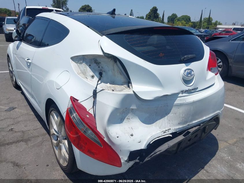 2012 Hyundai Veloster Base W/Gray VIN: KMHTC6AD5CU056209 Lot: 42565571