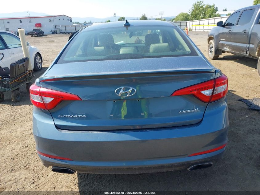 2017 Hyundai Sonata Limited VIN: 5NPE34AF0HH455386 Lot: 42565578