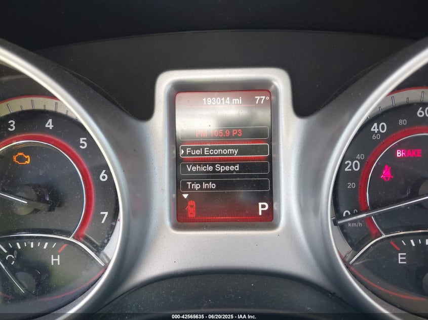 2016 DODGE JOURNEY VIN: 3C4PDCAB0GT132760