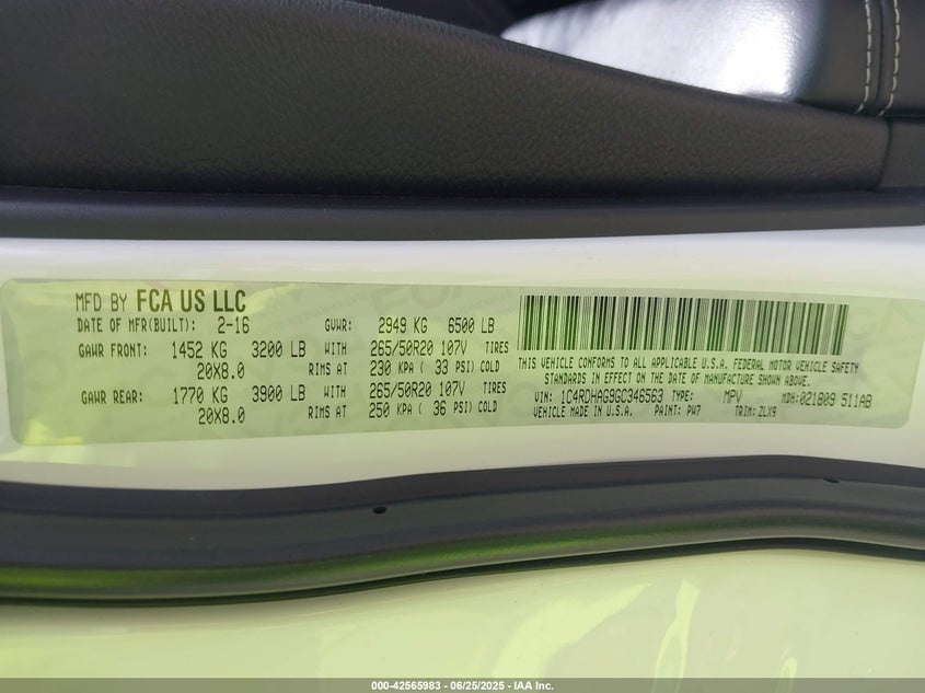 2016 DODGE DURANGO SXT - 1C4RDHAG9GC346563