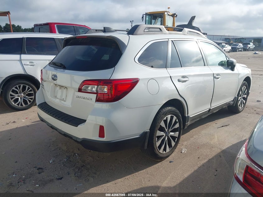 Vin: 4s4bsbncxg3326538, lot: 43060502, subaru outback 2.5i limited 20164