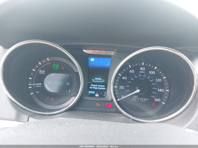 2013 Hyundai Sonata Hybrid Limited VIN: KMHEC4A40DA090364 Lot: 42569004