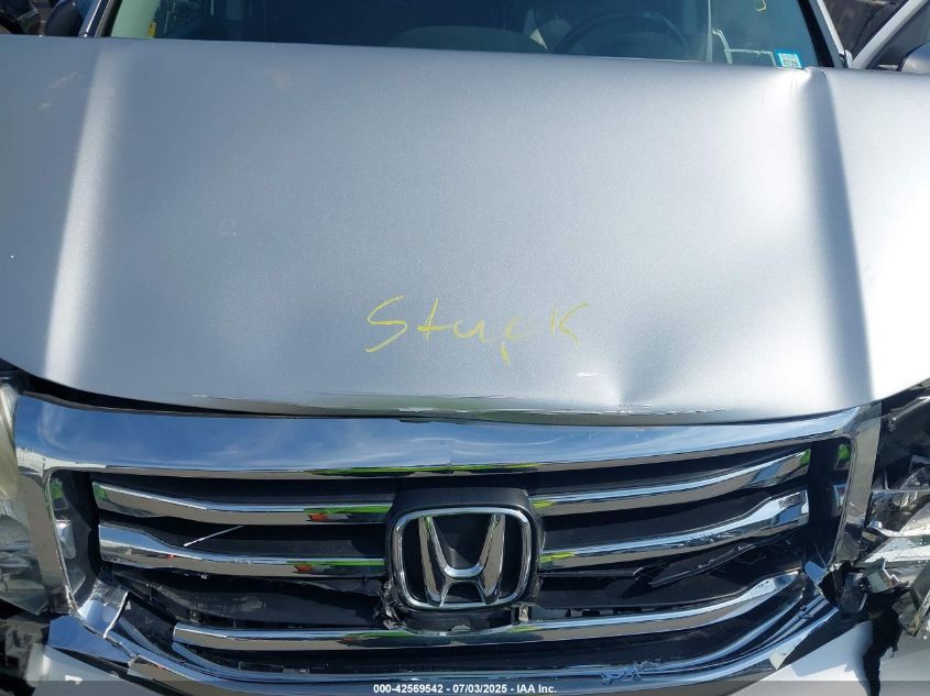 2013 Honda Pilot Ex-L VIN: 5FNYF4H54DB015052 Lot: 42569542