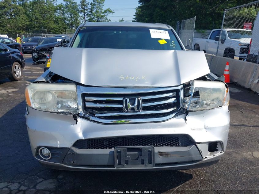 2013 Honda Pilot Ex-L VIN: 5FNYF4H54DB015052 Lot: 42569542