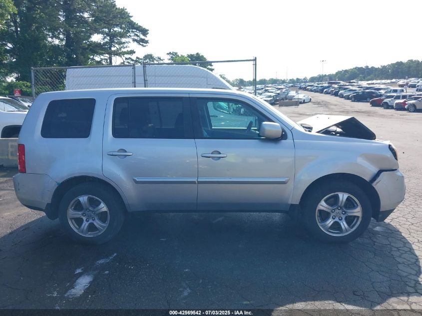 2013 Honda Pilot Ex-L VIN: 5FNYF4H54DB015052 Lot: 42569542