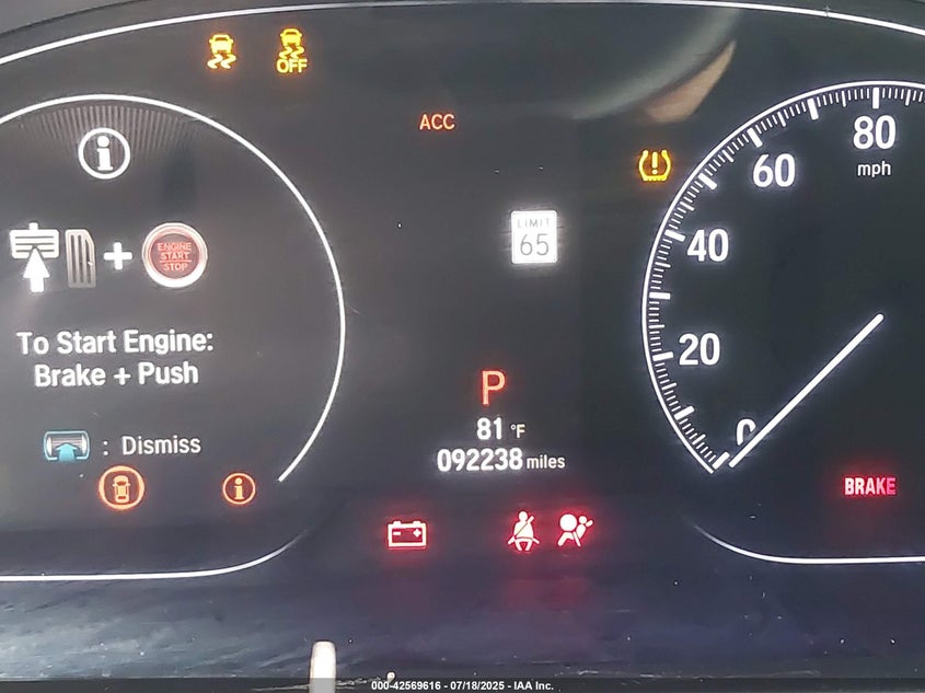 2019 Honda Accord Sport VIN: 1HGCV1F36KA079047 Lot: 42569616