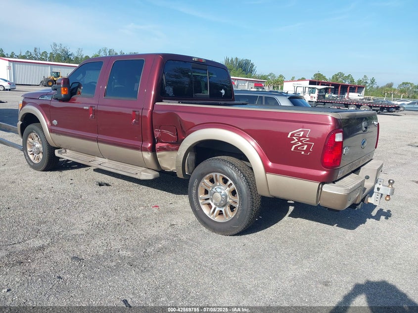 Vin: 1ft7w2bt9bea83577, lot: 43062702, ford f-250 lariat 20113
