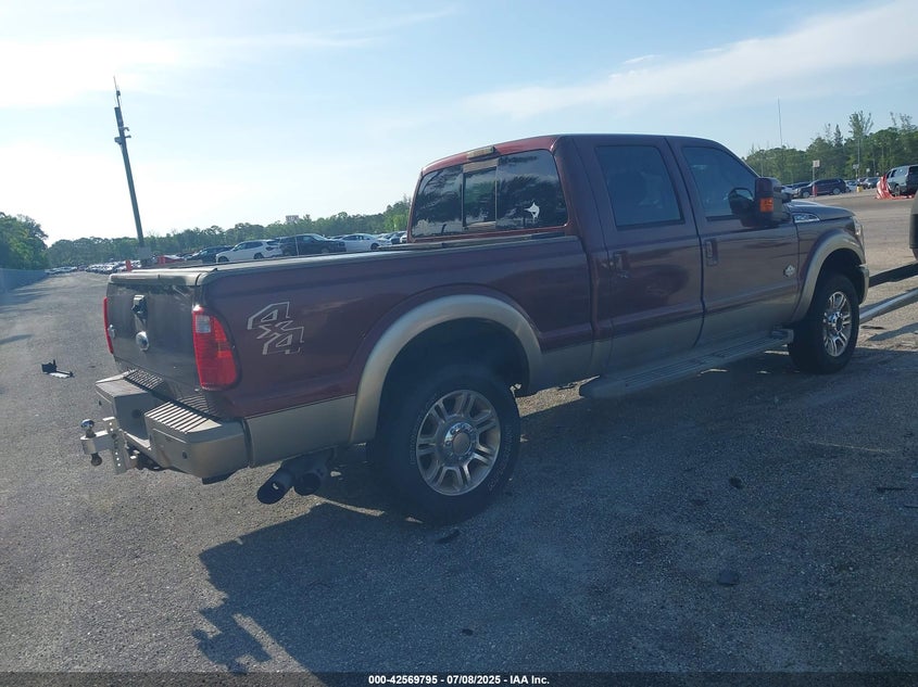 Vin: 1ft7w2bt9bea83577, lot: 43062702, ford f-250 lariat 20114