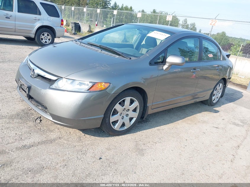 2007 Honda Civic, Удар ззаду, IAAI, VIN 1HGFA16557L068577 — фото 2