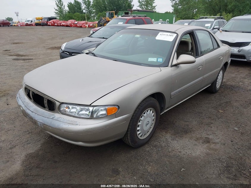 2001 Buick Century Custom gold sedan gasoline 2G4WS52J311330286 photo #3