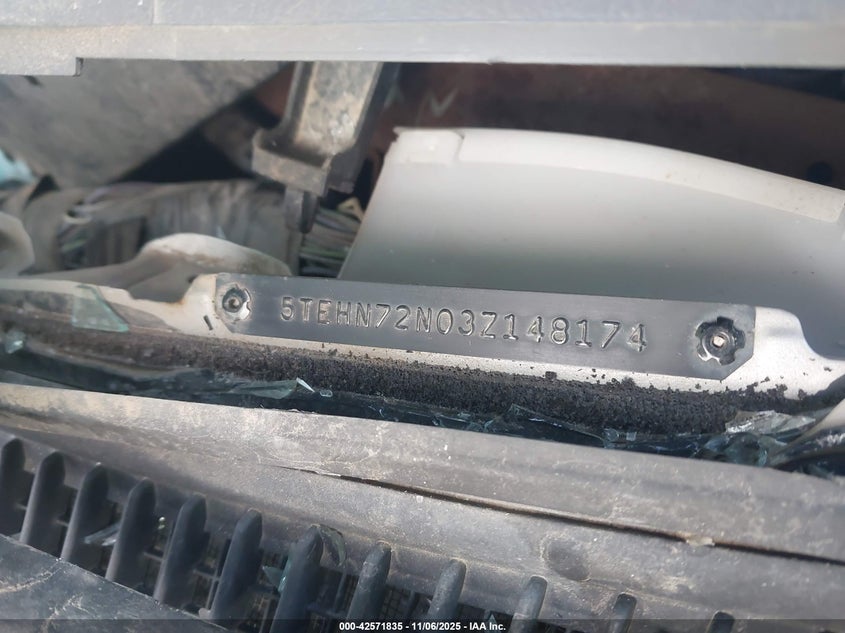 2003 Toyota Tacoma VIN: 5TEHN72N03Z148174 Lot: 42571835