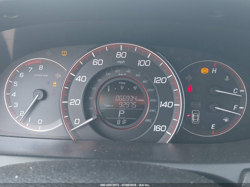 2013 HONDA ACCORD VIN: 1HGCR2F5XDA116034