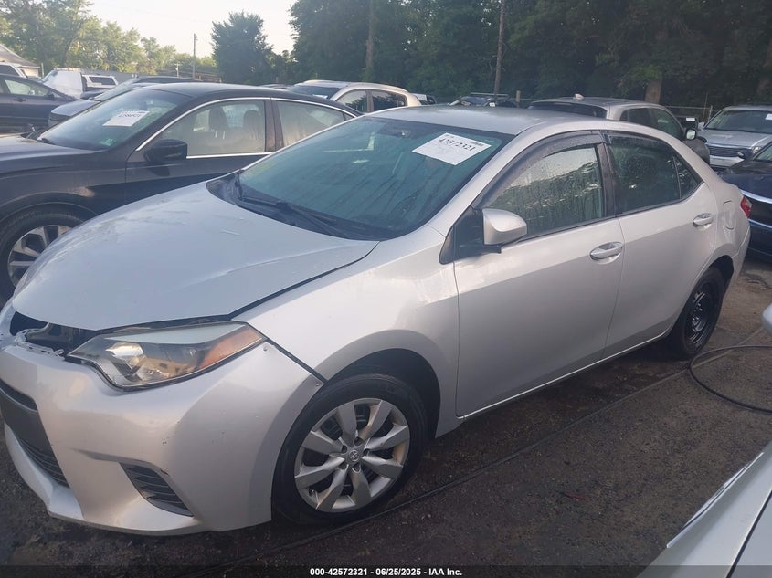 2016 TOYOTA COROLLA VIN: 2T1BURHE6GC645401