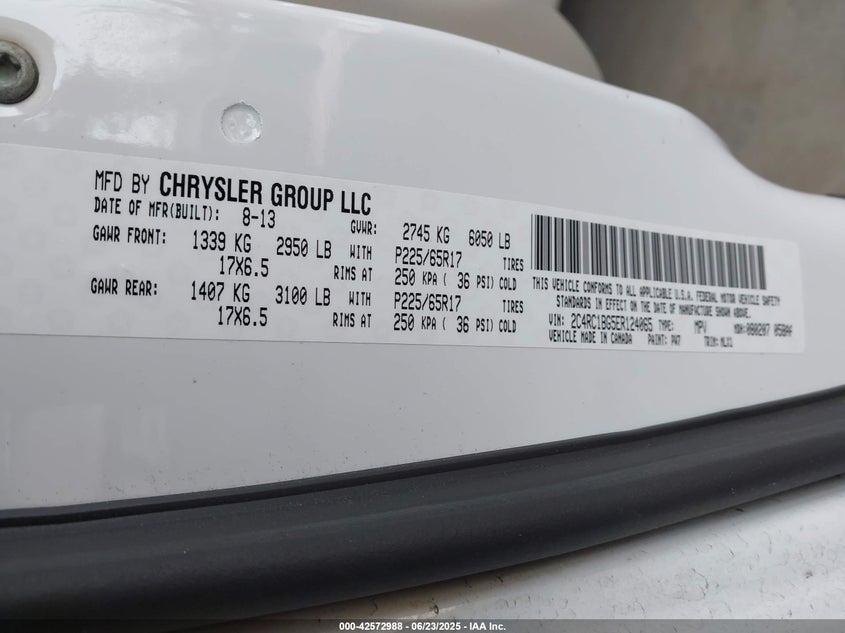 2014 CHRYSLER TOWN & COUNTRY TOURING - 2C4RC1BG5ER124065