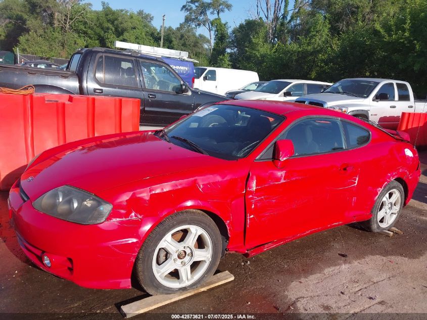 2004 Hyundai Tiburon VIN: KMHHM65D84U136361 Lot: 42573621