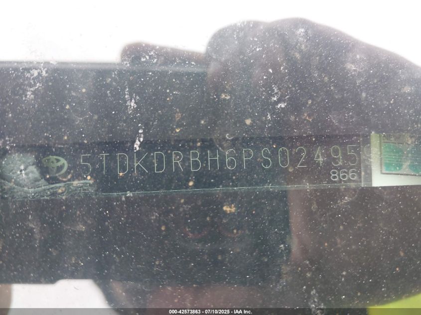 2023 Toyota Highlander Xle VIN: 5TDKDRBH6PS024959 Lot: 42573863